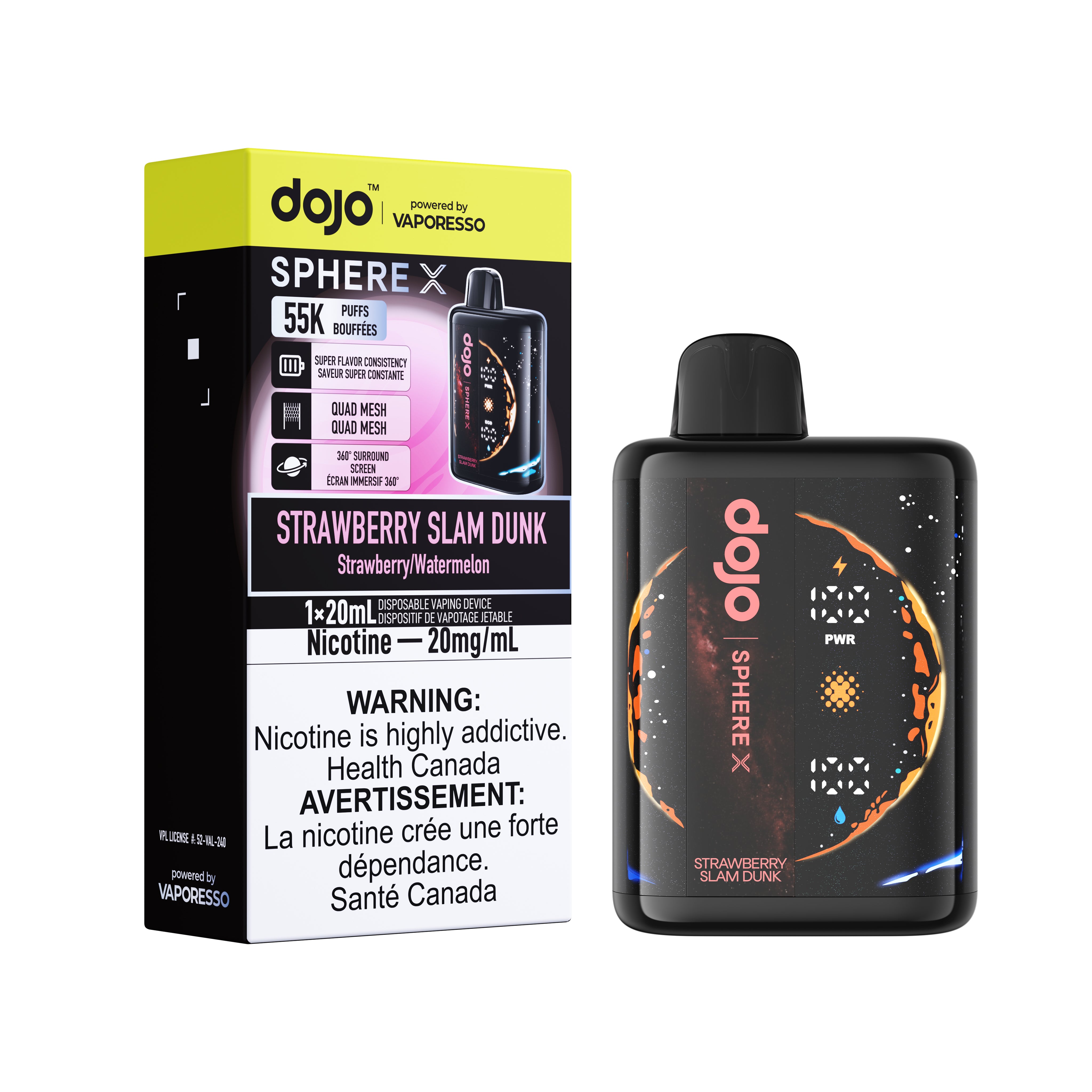 DOJO Sphere X Disposable 55K The Green Hex Vapes DOJO Sphere X Disposable 55K The Green Hex Vapes