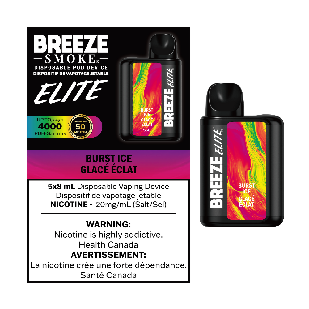 Breeze Elite Disposable S50 4000 Puffs 8mL The Green Hex Vapes Breeze Elite Disposable S50 4000 Puffs 8mL The Green Hex Vapes