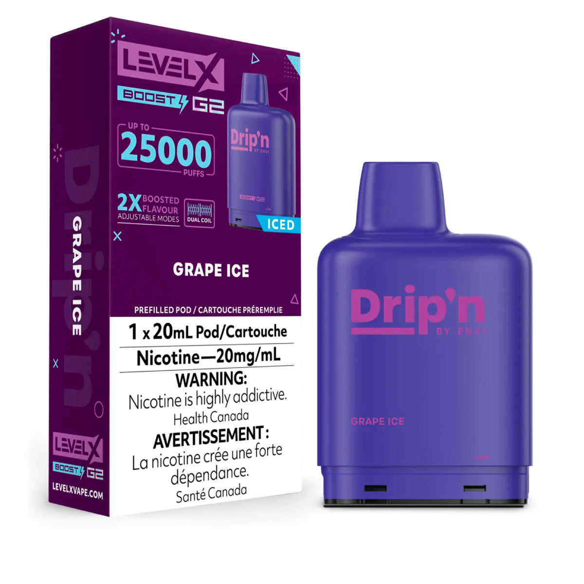 Level X Drip'n Boost G2 Pod 25K
