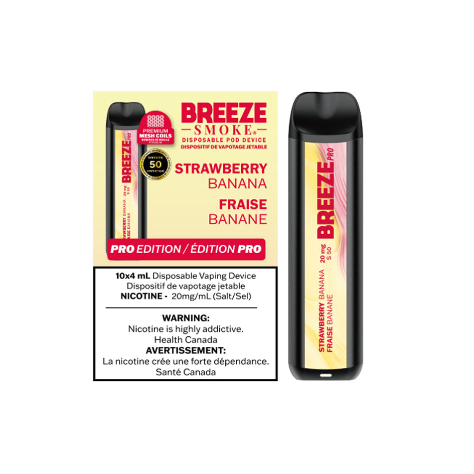 Breeze Pro Disposable 4mL S50 2000 Puffs – The Green Hex Vapes