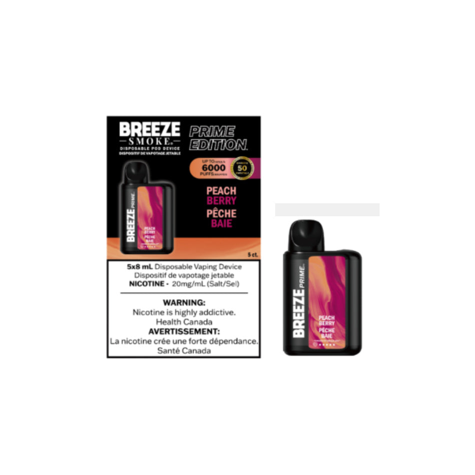 Breeze Prime Disposable 8mL S50 6000 Puffs The Green Hex Vapes Breeze Prime Disposable 8mL S50 6000 Puffs The Green Hex Vapes