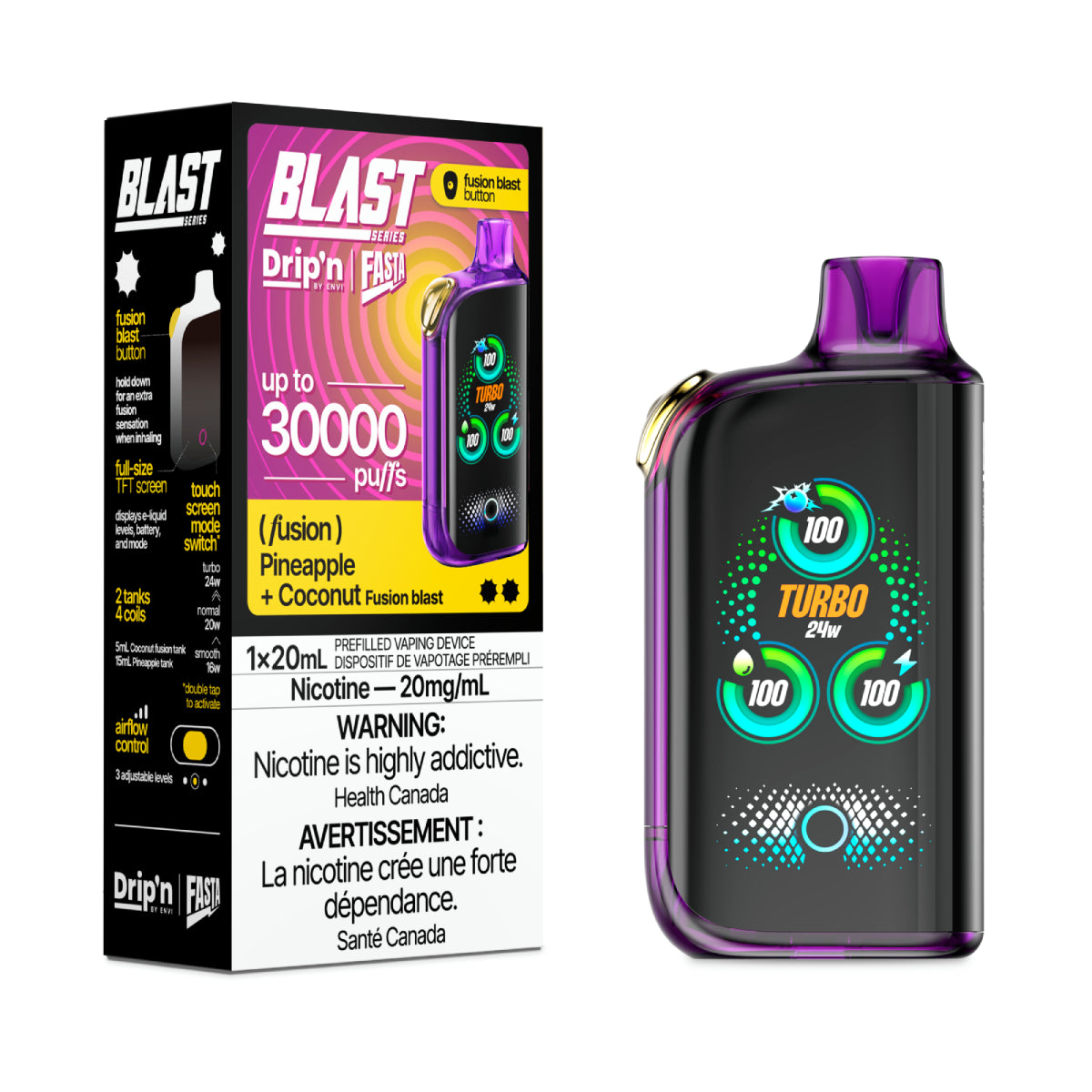 Drip'n by Envi Fasta Blast Disposable 30K