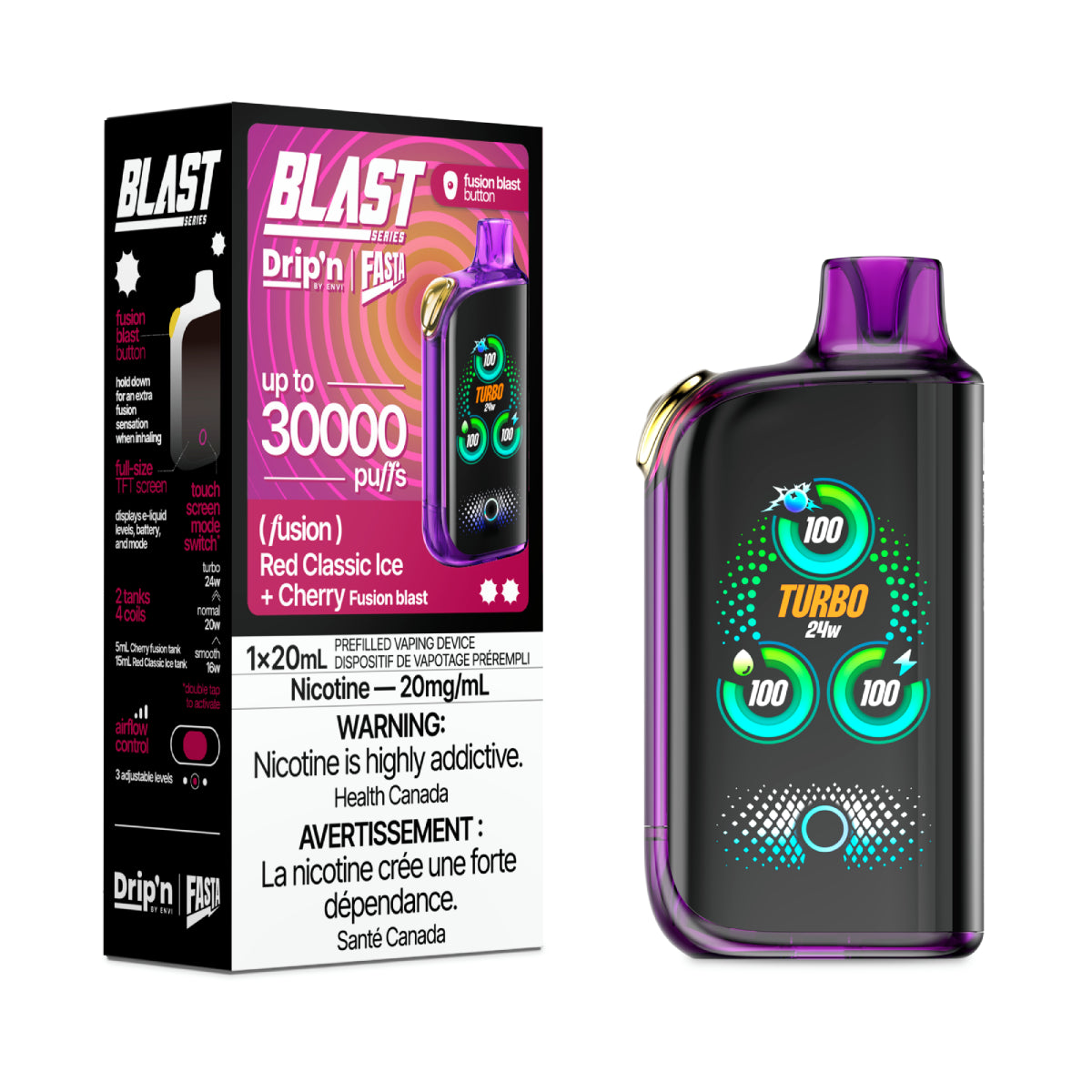 Drip'n by Envi Fasta Blast Disposable 30K