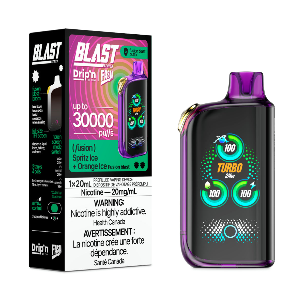 Drip'n by Envi Fasta Blast Disposable 30K